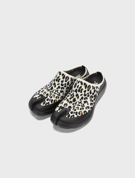 Tabi Footwear Tabi Mules Men Mules White Leopard